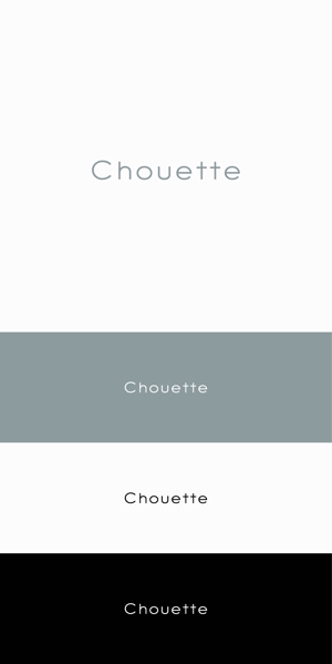 designdesign (designdesign)さんのスキンケア雑貨「chouette（シュエット）」のブランドロゴの募集への提案