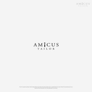 Karma Design Works (Karma_228)さんのオーダースーツブランド「AMICUS TAILOR」のロゴ作製への提案