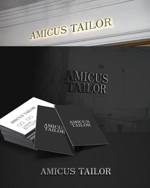 D.R DESIGN (Nakamura__)さんのオーダースーツブランド「AMICUS TAILOR」のロゴ作製への提案