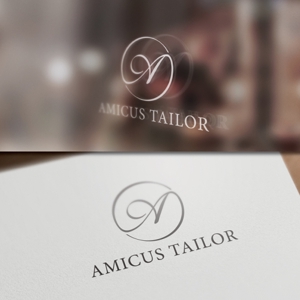 BKdesign (late_design)さんのオーダースーツブランド「AMICUS TAILOR」のロゴ作製への提案
