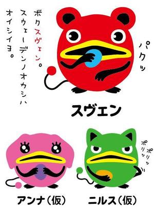 とし (toshikun)さんの輸入菓子・グミのキャラクター作成への提案