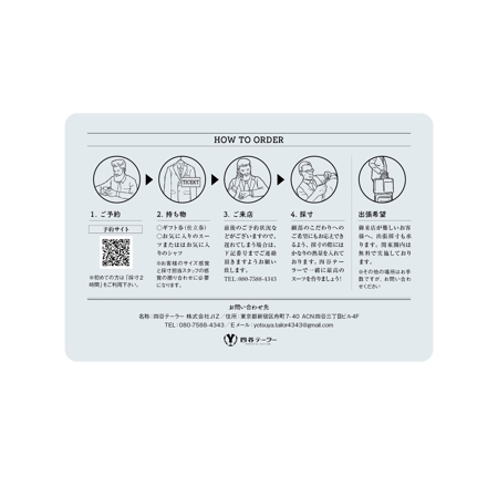 TIHI-TIKI (TIHI-TIKI)さんのギフト券（仕立券）とその説明ポストカードのデザインへの提案