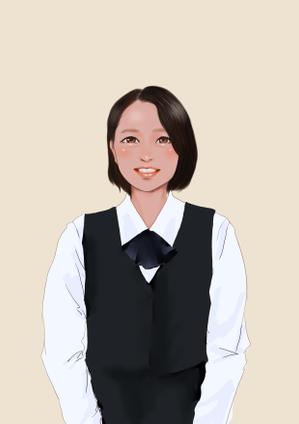 トモエ (tomoe_higashi)さんの会社ホームページ掲載似顔絵依頼への提案