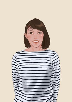トモエ (tomoe_higashi)さんの会社ホームページ掲載似顔絵依頼への提案