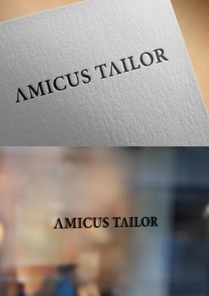 mogu ()さんのオーダースーツブランド「AMICUS TAILOR」のロゴ作製への提案