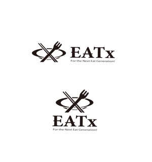 plus X (april48)さんの『食べる』で世界を繋ぐ株式会社EATx（イートエックス）ロゴ　企業スローガンGo for Good　への提案
