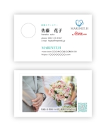 Ayumi (okaru11)さんの結婚カウンセラーの名刺デザイン依頼への提案