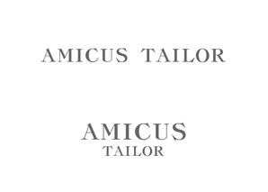 aki owada (bowie)さんのオーダースーツブランド「AMICUS TAILOR」のロゴ作製への提案