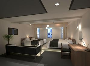j4.5 (yps3333)さんのホテル客室のインテリア・３Dパースデザインへの提案
