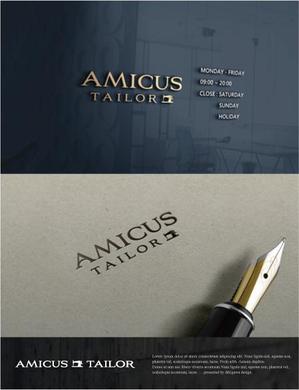 drkigawa (drkigawa)さんのオーダースーツブランド「AMICUS TAILOR」のロゴ作製への提案