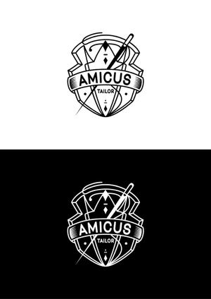 Tee (lemon8d)さんのオーダースーツブランド「AMICUS TAILOR」のロゴ作製への提案