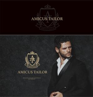 forever (Doing1248)さんのオーダースーツブランド「AMICUS TAILOR」のロゴ作製への提案