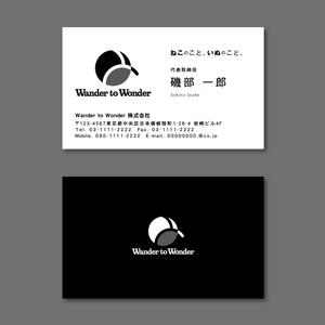 TYPOGRAPHIA (Typograph)さんのコンテンツマーケティング診断を売り出す企業「Wander to Wonder」の名刺への提案