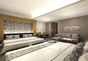 officeCNO (officeCNO)さんのホテル客室のインテリア・３Dパースデザインへの提案