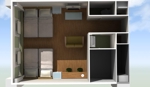 specnicle (architeru)さんのホテル客室のインテリア・３Dパースデザインへの提案