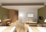HEMIIK＆Co. (hem_design)さんのホテル客室のインテリア・３Dパースデザインへの提案