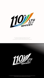 魔法スタジオ (mahou-phot)さんの缶バッチや名刺などに使用できる株式会社LTUの110周年記念ロゴのデザインへの提案