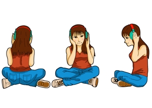 小田　一郎 (ichannel16)さんの音楽が好きな女の子のアニメ絵への提案