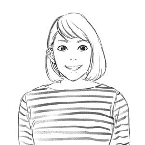 宮本明香 (MiyamotoHaruka)さんの会社ホームページ掲載似顔絵依頼への提案