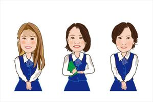ayumim (ayuho)さんの会社ホームページ掲載似顔絵依頼への提案