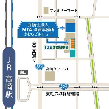 法律事務所の地図 名刺の裏に印刷するもの の依頼 外注 地図 案内図作成の仕事 副業 クラウドソーシング ランサーズ Id