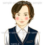 nami.k (nami-kei)さんの会社ホームページ掲載似顔絵依頼への提案