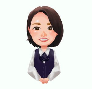 すまゆ (suma_yukari)さんの会社ホームページ掲載似顔絵依頼への提案