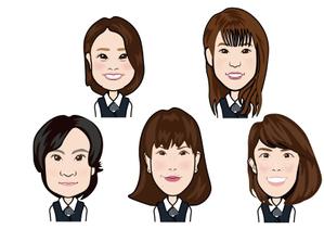 momo-sen (momo-sen)さんの会社ホームページ掲載似顔絵依頼への提案