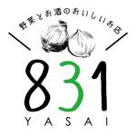 kon. (kon_)さんの居酒屋831(yasai)ロゴへの提案