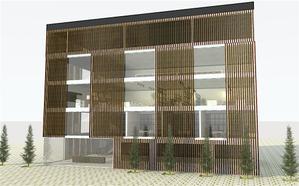 May.K (May_K)さんの5階建て会社事務所の建築パースへの提案