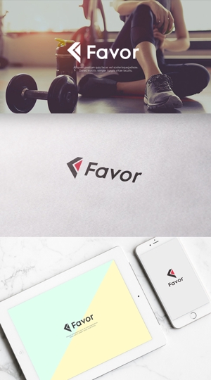 conii.Design (conii88)さんのパーソナルジム『Favor』（フェイバー）ロゴ作成への提案