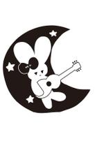 もりちん (morrymoriko)さんのリボンをつけたうさぎ・星・月・ギターを入れたキャラクターのデザインへの提案