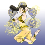 ホンダ ルルル (astrrraea)さんのゲームに登場する「雷を使う女の子」のイラストへの提案