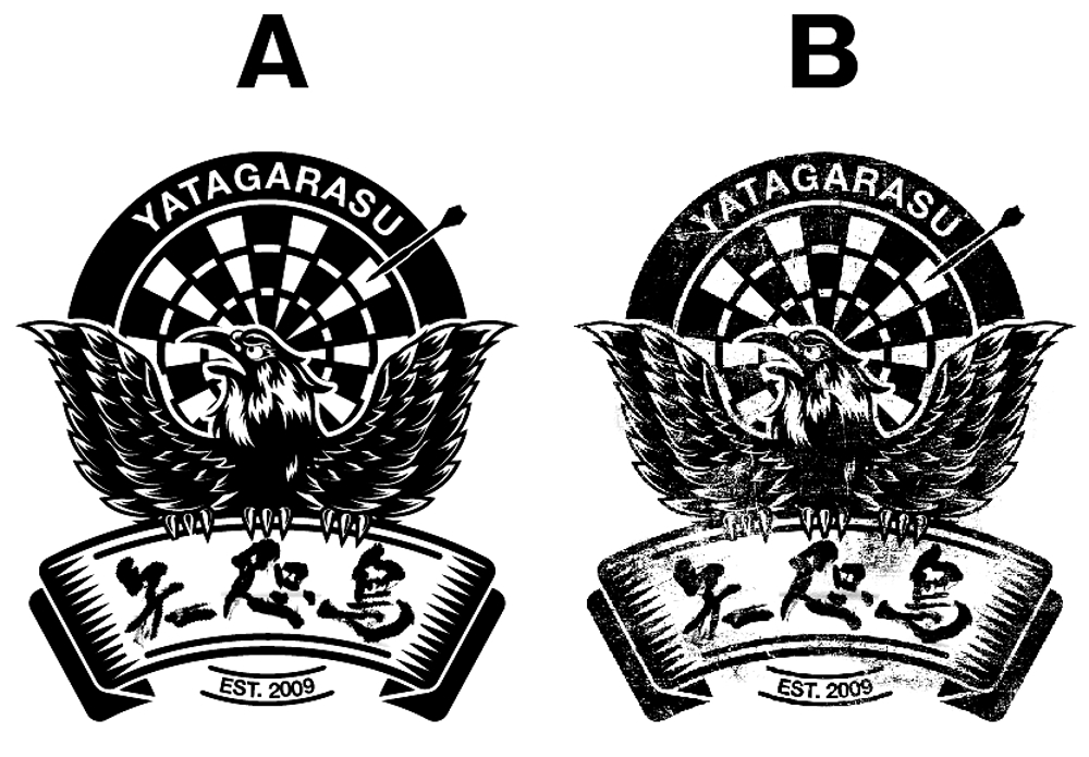 ダーツBarの看板ロゴデザイン