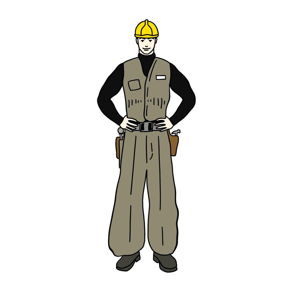 Foo 1106さんの事例 実績 提案 大工を模したキャラキターイラスト作成依頼 はじめまして デザイ クラウドソーシング ランサーズ