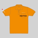 Mono Design (graphic910)さんの工業用インクジェットプリンター会社の展示会で着用するポロシャツのデザインへの提案