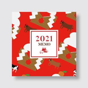 sync design (sync_design)さんのメモ帳表紙デザイン作成依頼　2021年版干支（丑）への提案