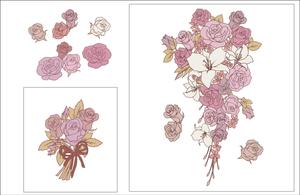 まるさき (Nagasaki26)さんの転写紙の花束の絵柄に色を塗って下さい。への提案