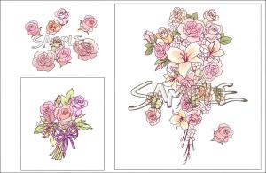CFG (0xconfig)さんの転写紙の花束の絵柄に色を塗って下さい。への提案