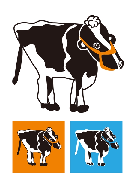 Gugraさんの事例 実績 提案 乳牛のロゴ イラスト部分のみ 株式会社エゾリュー クラウドソーシング ランサーズ