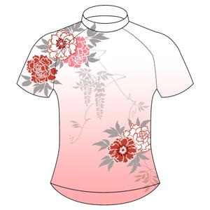 L_and_S (L_and_S)さんの自転車ジャージの和風デザイン（ベース）　花柄や扇　鶴などへの提案