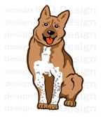 Q-Design (cats-eye)さんの実在する保護犬をモデルにしたキャラクターデザインへの提案