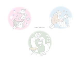 THE Emo (demi1234)さんの産前や産後のママさんケア専門整体院のイメージイラストへの提案