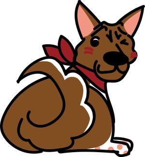 nako (nako_watashinohitujichan1)さんの実在する保護犬をモデルにしたキャラクターデザインへの提案