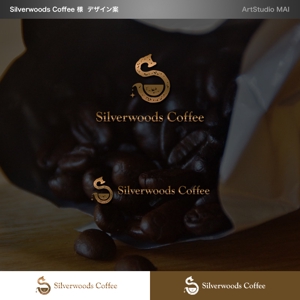 ArtStudio MAI (minami-mi-natz)さんの自家焙煎珈琲店Silverwoods Coffeeロゴ制作依頼への提案