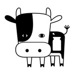 ぴ~タン (p-tan)さんの乳牛のロゴ（イラスト部分のみ）への提案