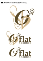 cobamotoさんのインディーズ音楽レーベル「G-flat Records」のロゴ作成への提案