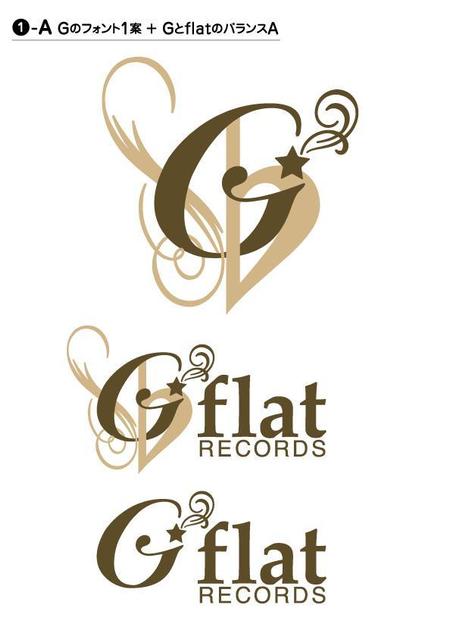 cobamotoさんのインディーズ音楽レーベル「G-flat Records」のロゴ作成への提案