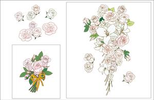 yuui0016さんの転写紙の花束の絵柄に色を塗って下さい。への提案