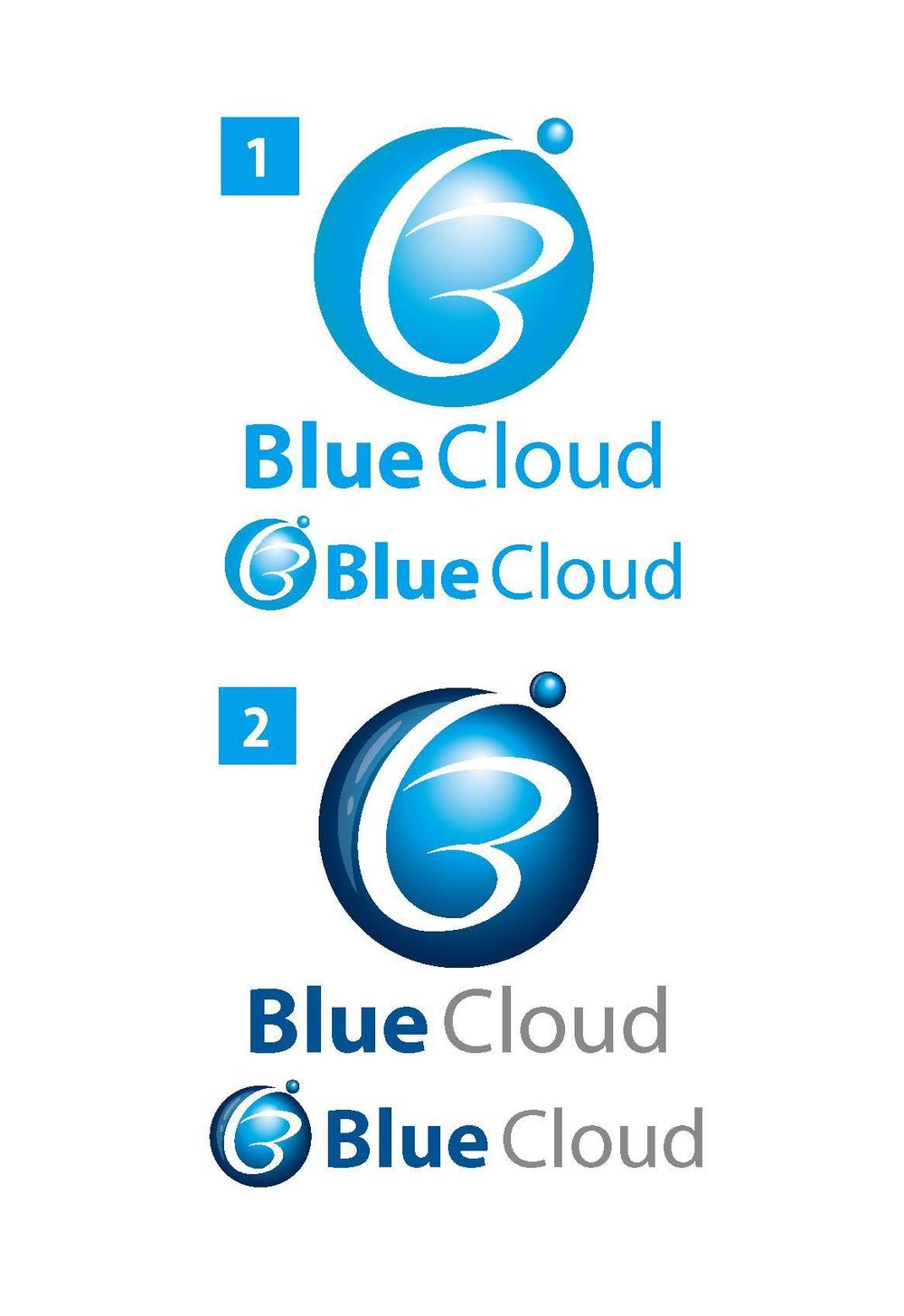 「Blue Cloud 」のロゴ作成